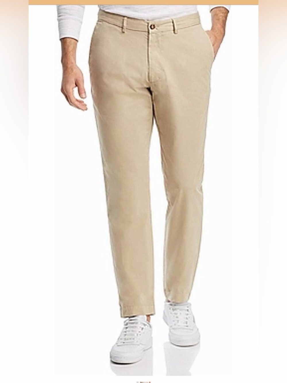 OOBE Brand Tapered Chino Pants Men’s 35x32 Khaki Made in Portugal